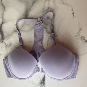 Victoria’s Secret Racer Back Front Closure Bra Lavender 36C